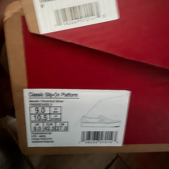 Vans Women's White Checkered Slip-On Sneakers - Picture 4 of 7